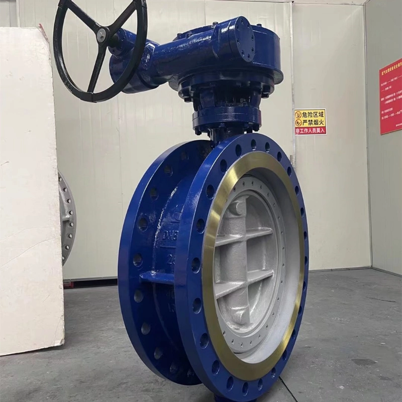 API 609 Worm Gear Wcb /Stainless Steel Wafer Type Triple Offset Butterfly Valve