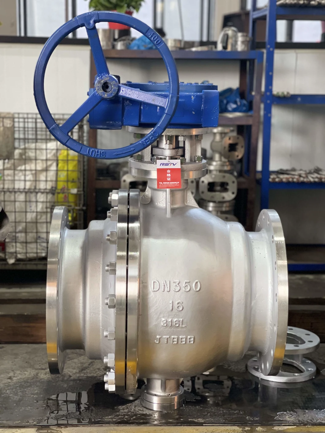 Stainless Steel/ WCB Flange End Worm Gear/ Electric/Pneumatic Industrial Trunnion Ball Valve