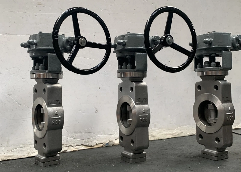 API 609 Worm Gear Wcb /Stainless Steel Wafer Type Triple Offset Butterfly Valve