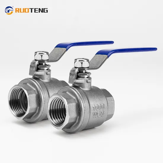 Industrie-/Sanitär-Vollgewinde-NPT/BSPT/Bsp-Edelstahl CF8/CF8m DN15 schwimmendes Rückschlagventil/Sieb/Kugelventil/Kugelventil